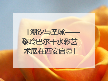 潮汐与圣咏——黎玲巴尔干水彩艺术展在西安启幕