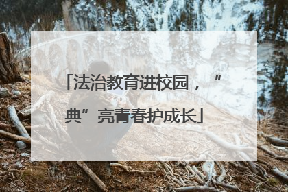 法治教育进校园，“典”亮青春护成长