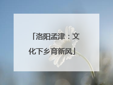 洛阳孟津：文化下乡育新风
