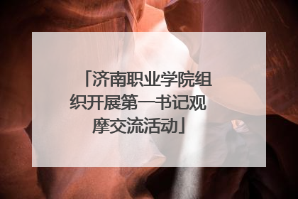 济南职业学院组织开展第一书记观摩交流活动