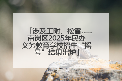 涉及工附、松雷……南岗区2025年民办义务教育学校招生“摇号”结果出炉