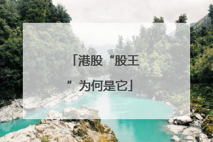 港股“股王”为何是它