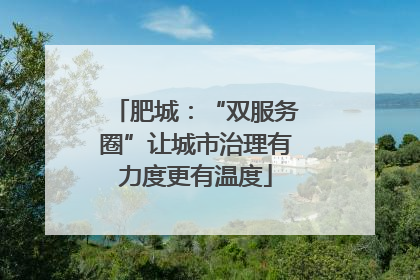 肥城：“双服务圈”让城市治理有力度更有温度