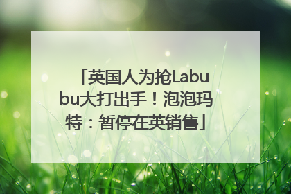 英国人为抢Labubu大打出手！泡泡玛特：暂停在英销售