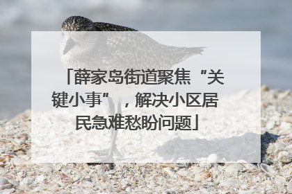 薛家岛街道聚焦“关键小事”，解决小区居民急难愁盼问题