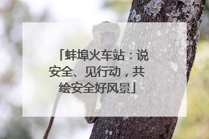 蚌埠火车站：说安全、见行动，共绘安全好风景