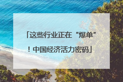 这些行业正在“爆单”！中国经济活力密码