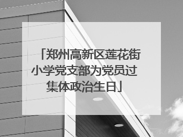 郑州高新区莲花街小学党支部为党员过集体政治生日