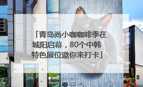 青岛尚小咖咖啡季在城阳启幕，80个中韩特色展位邀你来打卡