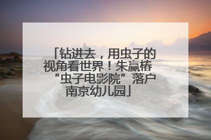 钻进去，用虫子的视角看世界！朱赢椿“虫子电影院”落户南京幼儿园