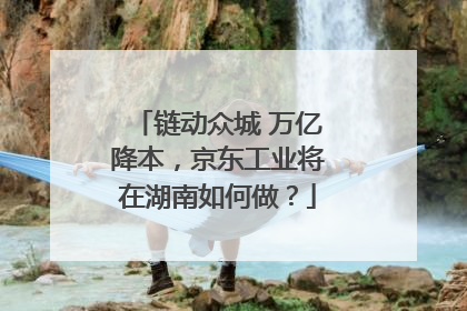 链动众城 万亿降本，京东工业将在湖南如何做？
