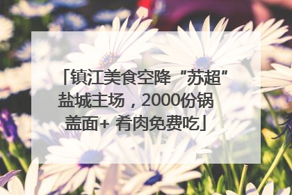 镇江美食空降“苏超”盐城主场，2000份锅盖面+ 肴肉免费吃
