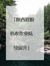 陕西夏粮机收作业陆续展开
