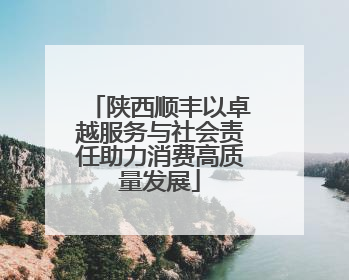 陕西顺丰以卓越服务与社会责任助力消费高质量发展