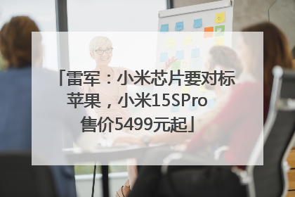 雷军：小米芯片要对标苹果，小米15SPro售价5499元起