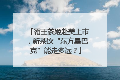 霸王茶姬赴美上市，新茶饮“东方星巴克”能走多远？