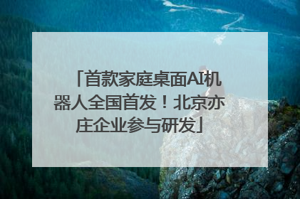 首款家庭桌面AI机器人全国首发！北京亦庄企业参与研发