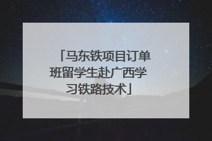 马东铁项目订单班留学生赴广西学习铁路技术