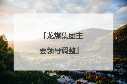 龙煤集团主要领导调整
