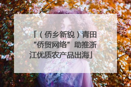 （侨乡新貌）青田“侨贸网络”助推浙江优质农产品出海