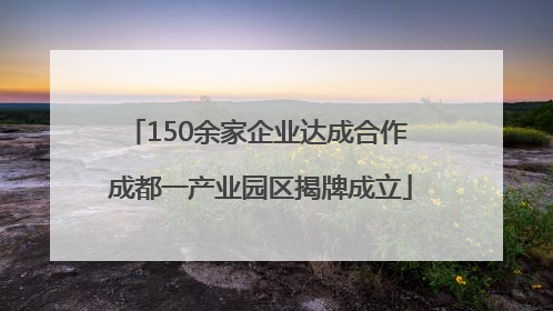 150余家企业达成合作 成都一产业园区揭牌成立
