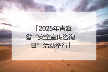 2025年青海省“安全宣传咨询日”活动举行