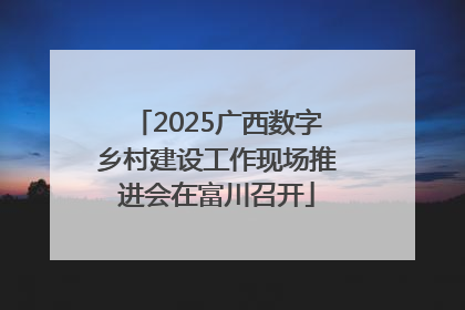 2025广西数字乡村建设工作现场推进会在富川召开