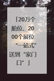 20万个舱位、2000个展位“一站式”送到“家门口”