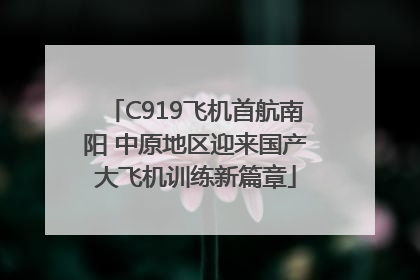 C919飞机首航南阳 中原地区迎来国产大飞机训练新篇章