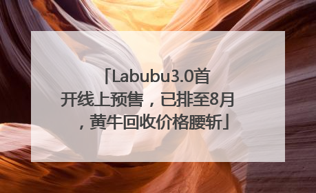 Labubu3.0首开线上预售，已排至8月，黄牛回收价格腰斩